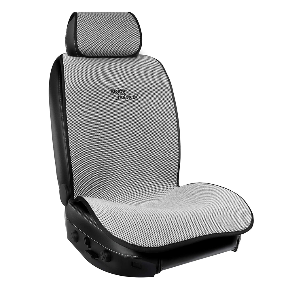 Sojoy IsoTowel Front Seat Cover for Cars- Microfiber Seat Protector with Quick-Dry, No-Slip Technology (1 Seat for Driver or Passenger Seat) by Sojoy
