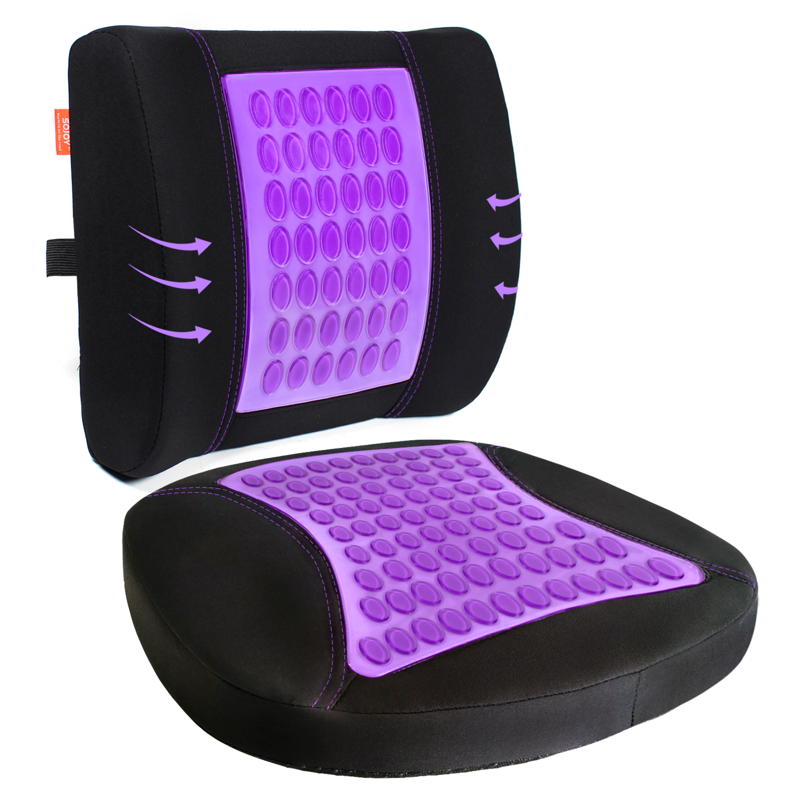 Gel Memory Foam Seat Cushion with Breathable fabric for Car Home Office  Chair